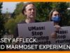 Casey Affleck Marches Across UMass Campus Calling for an End to Heartless Experiments on Marmosets