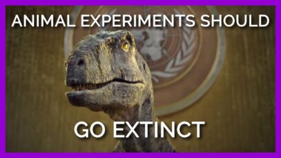 The UN Dinosaur is Speaking Out Against Animal Testing Now