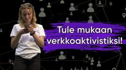 Tule mukaan verkkoaktivistiksi!