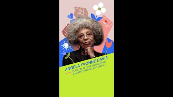 Angela Davis believes that animal rights and human rights go hand in hand.