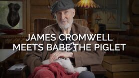 James Cromwell Meets Rescued Piglet